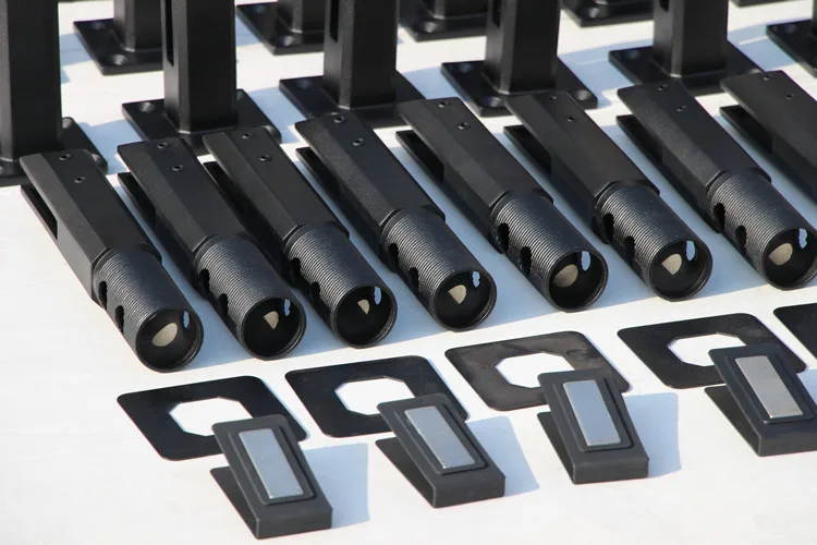 New products matt black stainless steel glass standoff.jpg