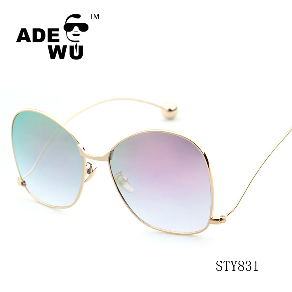 

ADE WU Newest Curving Ball sun glasses sunglasses 2017 women De Sol Feminino Donna, Any color available