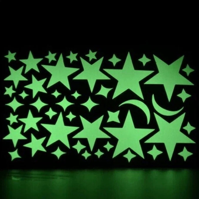 Glow In The Dark Ceiling Sticker Star Luminous Sticker Kids Room Decorative Sticker Buy Glow In The Dark Star Sticker Kids Room Wall Sticker Glow