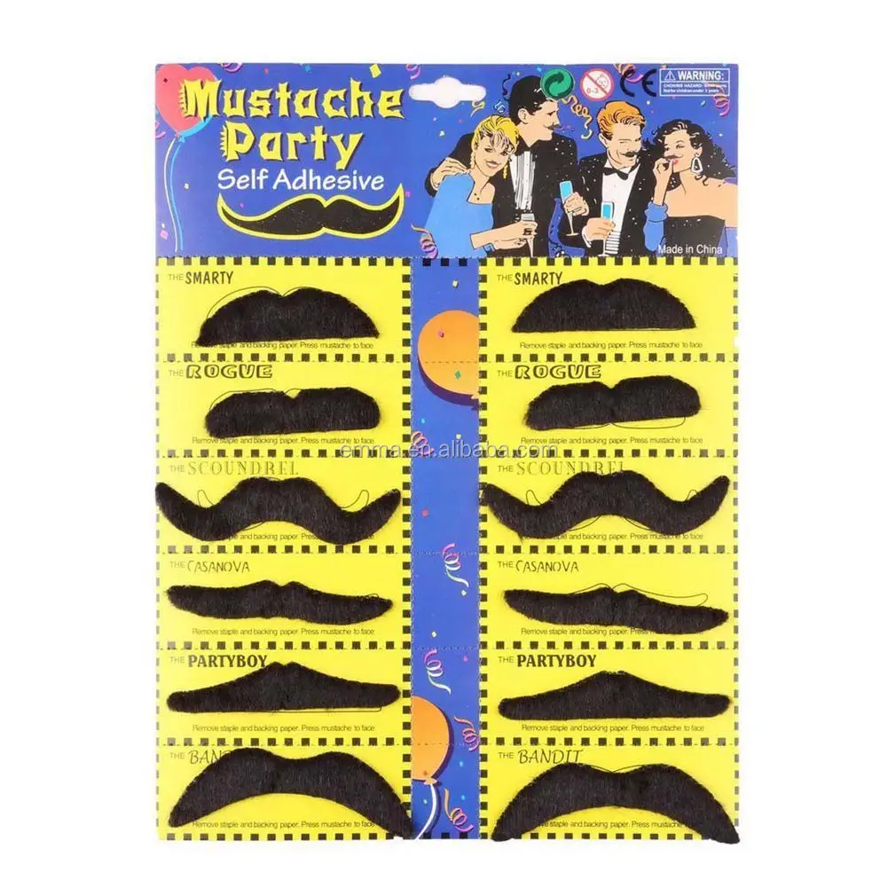 Novelty Mustaches Self Adhesive Chinese Fake Mustache