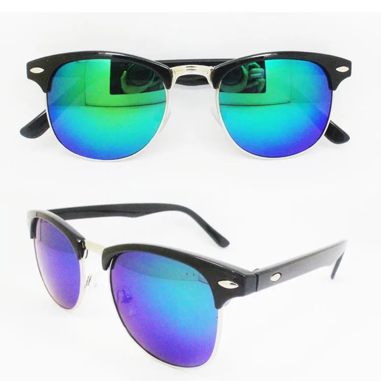 

retro sun glasses reflective lens wholesale custom sunglasses