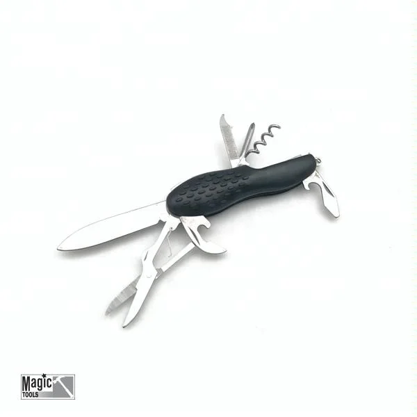 7 in 1 Multifunction Folding Pocket Knife wine bottle opener cross screwdriver scissors camping Survival