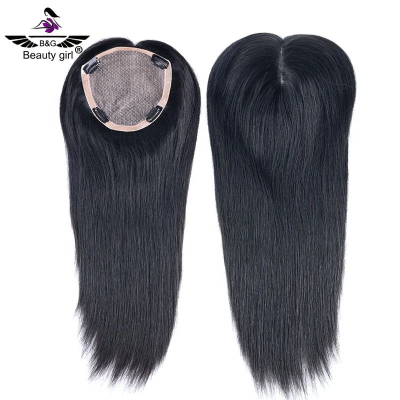 

Size 6.2*6.2 inch natural black hand made hair pieces crown topper wig,European remy human hair toupee for loss hiar woman, Color #1b;can be changed to other color