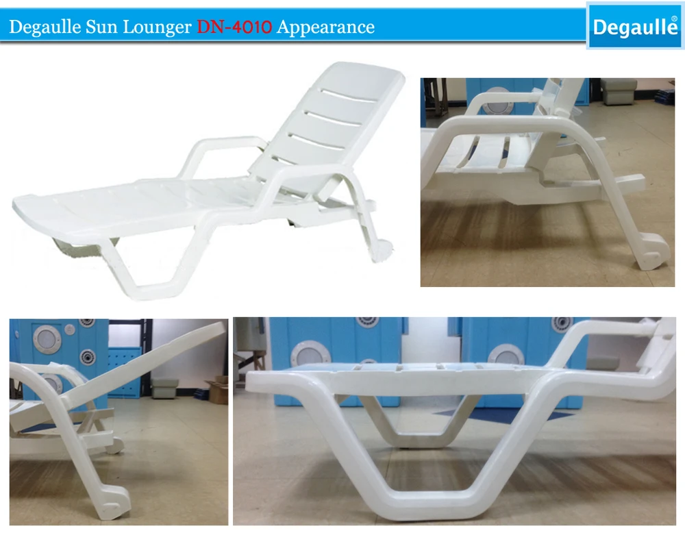 White Plastic Pool Lounge Chair,Leisure Sun Lounger Chair,Beach Chair
