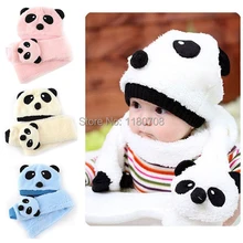Čiapka a šála Panda v 4 rôzných farbách
