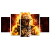 Wholesale Canvas Prints Special Force Fire Soldier Modern Home Decoration Wall Pictures for Living Room 5 Piece