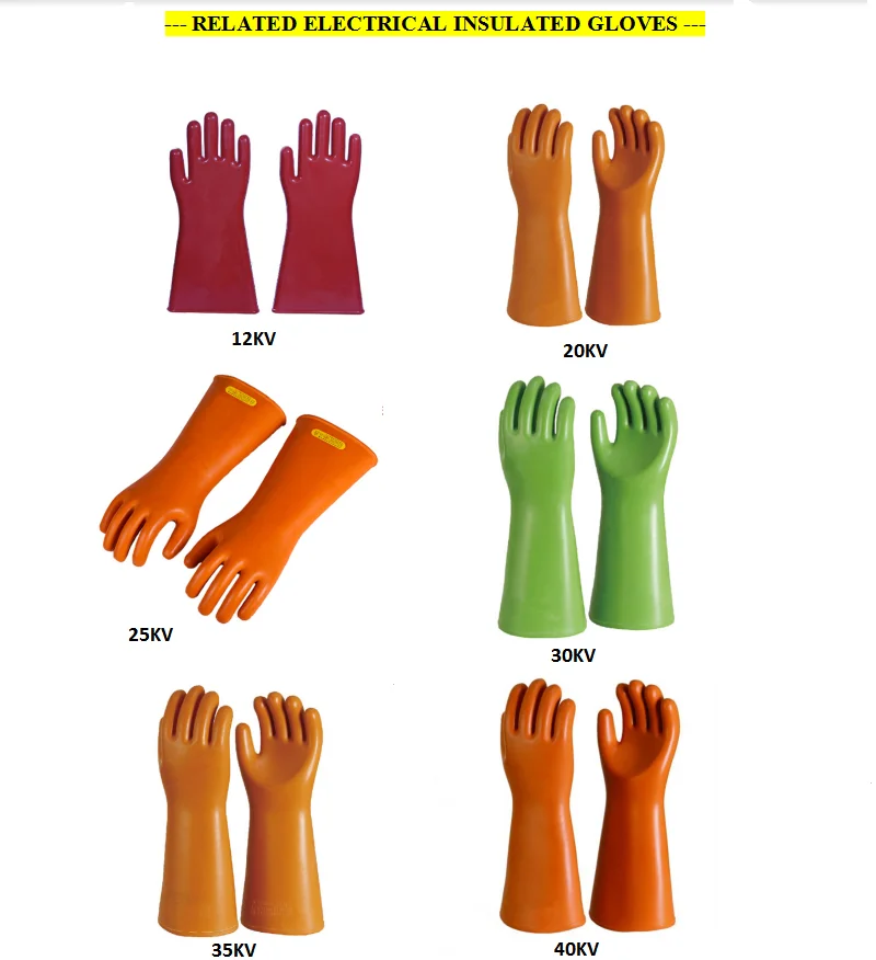 20kv Test Voltage High Voltage Electrical Insulated Gloves Buy Gloves