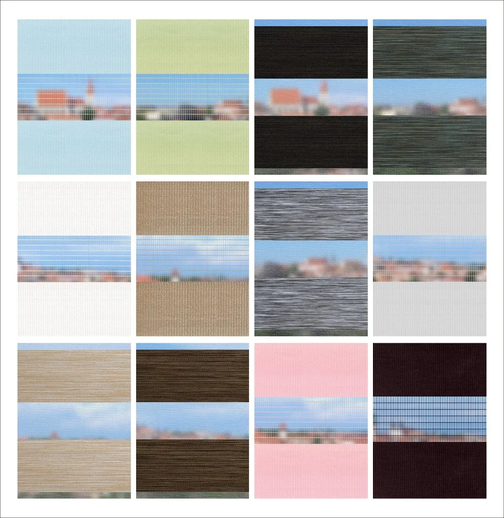 Verschiedene Arten Horizontale Jalousien Tag Nacht Zebra Blind Von Der