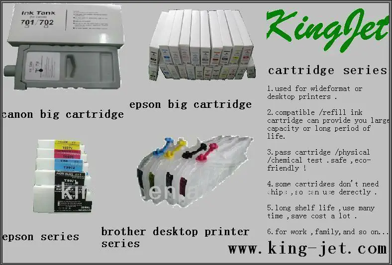 Refillable Ink Cartridge For Hp Design Jet T610 T770 T790