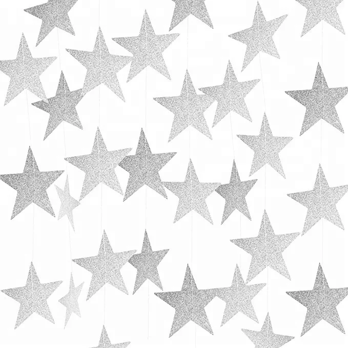 
Hstyle Rose Gold Color Glitter Circle Dot Garland Bridal Shower Gifts Bachelorette Party Supplies- 2 Meters S223 