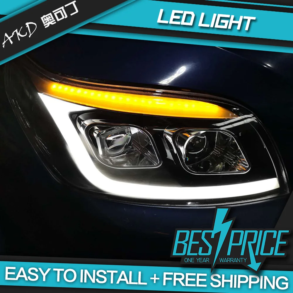 

AKD Car Styling Head Lamp for Chevrolet Aveo Headlights Lova LED Headlight Nexia All LED high beam low beam Projector