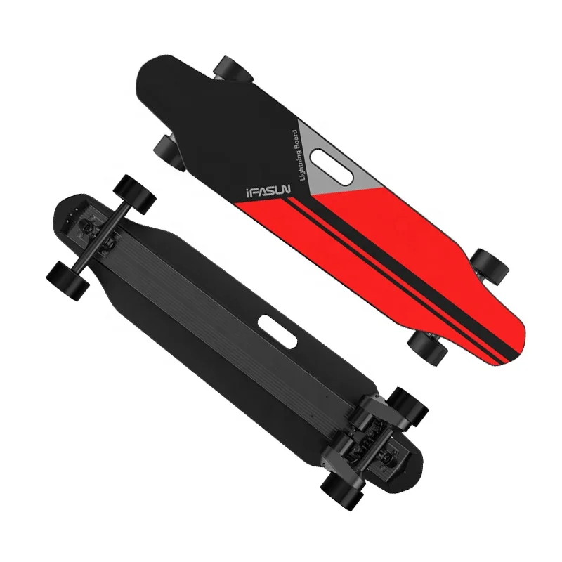 
Ifasun dropship fast 45km/h boosted e skate long board dual belt motor drive cheap longboard FOC electric skateboard 