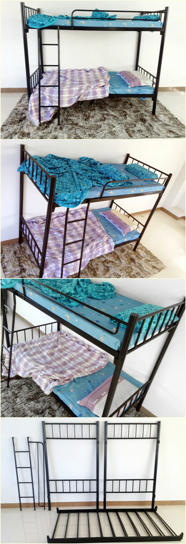 High Weight Capacity Adult Metal Bunk Beds /steel Army Bunk Beds