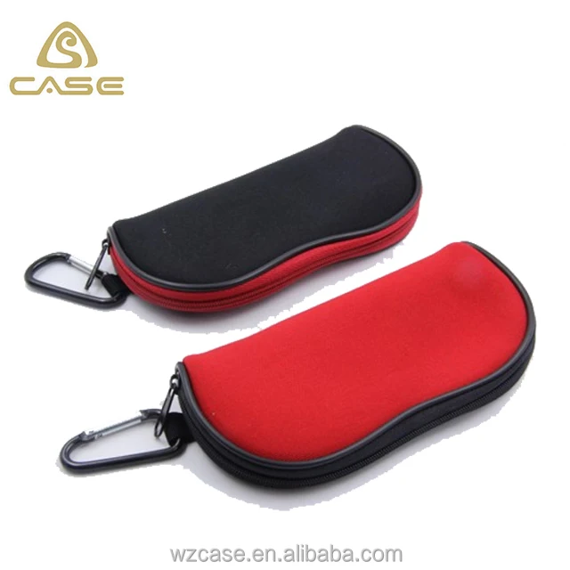 

WZ Soft zipper neoprene glasses case/neoprene eyeglass bag LB58CASE, Red;black;blue;grey