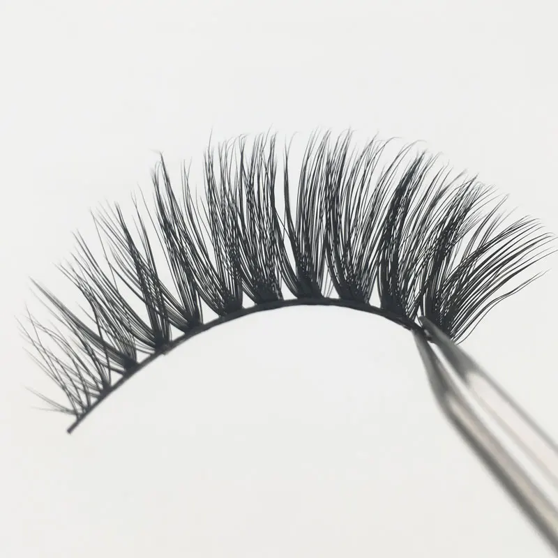

Support Packaging Box Custom Logo Korean 3D Eyelashes PBT Eye Lashes, Black