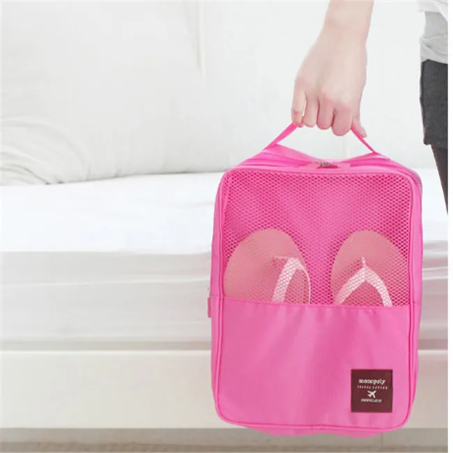 Oempromo 210D polyester Travel bag 3 Tier Shoes bag for shoes