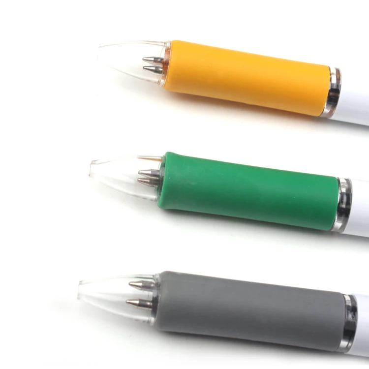 Huahaoブランド卸売カスタムロゴプラスチック素材2つの詰め替え付きカラーマルチボールペン Buy 色ボールペン マルチボールペン カスタムボールポイントペン Product On Alibaba Com