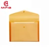 MIFIA filing products a4 clear plastic document poly snap button envelope pockets file folder wallet