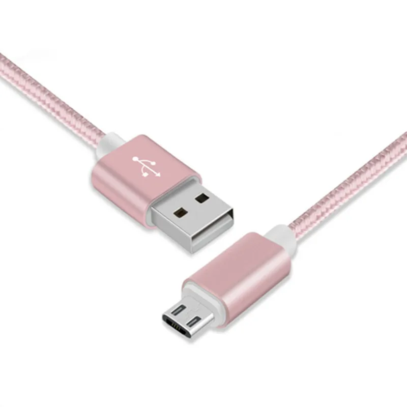 

Cheap Price Micro USB Data Cable Nylon Braid Android Phone Charging Cable USB C Cable, Blue;pink;gold;silver;purple