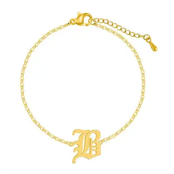 gold charm anklet