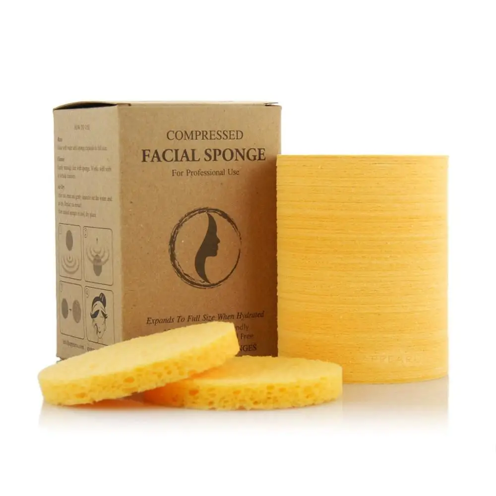 
Natural Durable Compressed Cellulose Sponge For Facial Cleansing 
