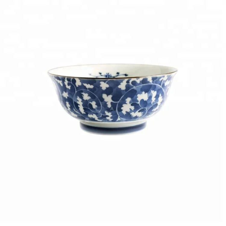 

7inch noodles blue and white soup porcelain bowl