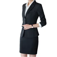 

Latest Mannufactory Office Black Ladies Skirt Business Suit Design For Women