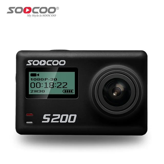 

SOOCOO S200 Sport DV Camer With 4K Double Screen Touch Panel Built-in Gyro Stabilization 30m Waterproof Portable Action Camera