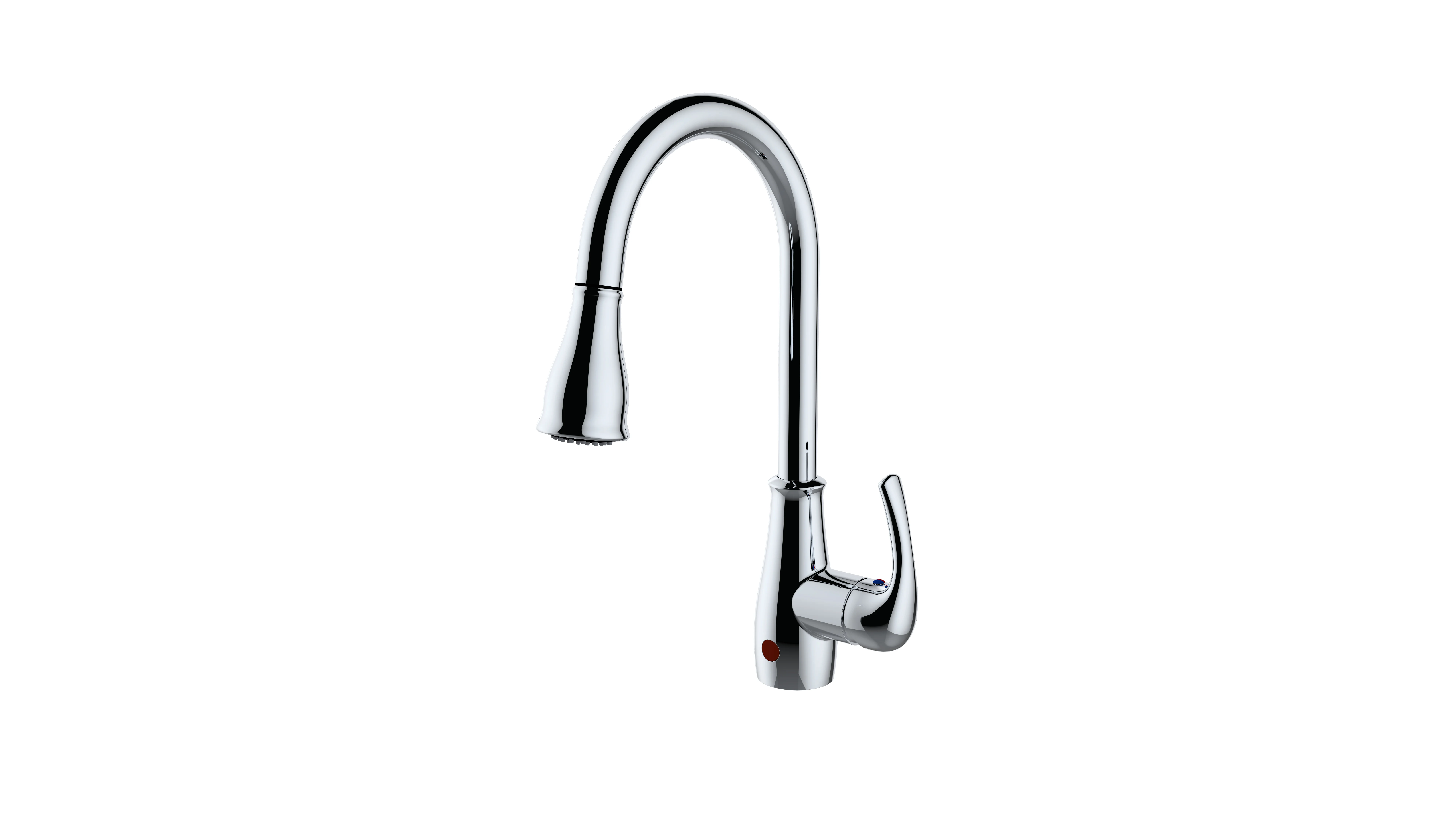 Single-Handle Kitchen Pull-Down Faucet with Magnetic Docking Spray Head, Chrome