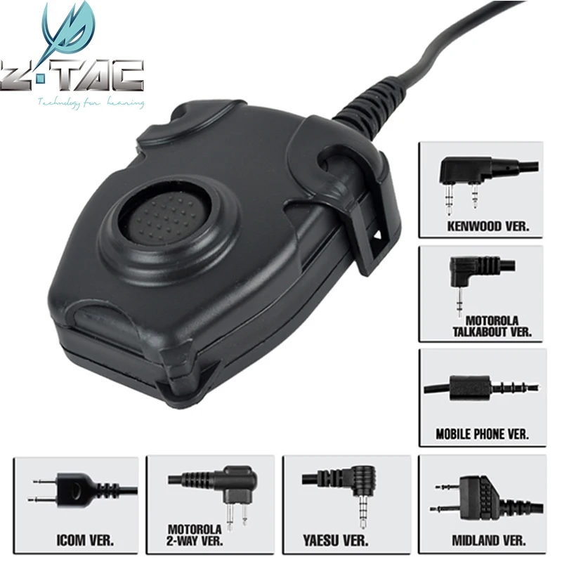 Z-TAC Tactical zBowman Elite 2 Earphone Military Communication For Kenwood//ICOM