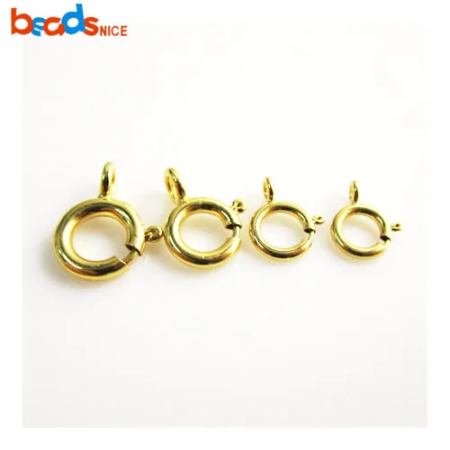 

Beadsnice ID 26113 jewelry wholesale spring ring clasp Gold filled