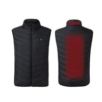 

NO BATTERY wholesale winter usb smart carbon fiber heated vest jacket for mens