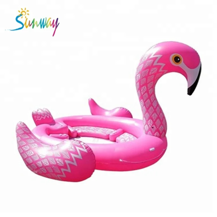 Pink flamingo best sale floating island