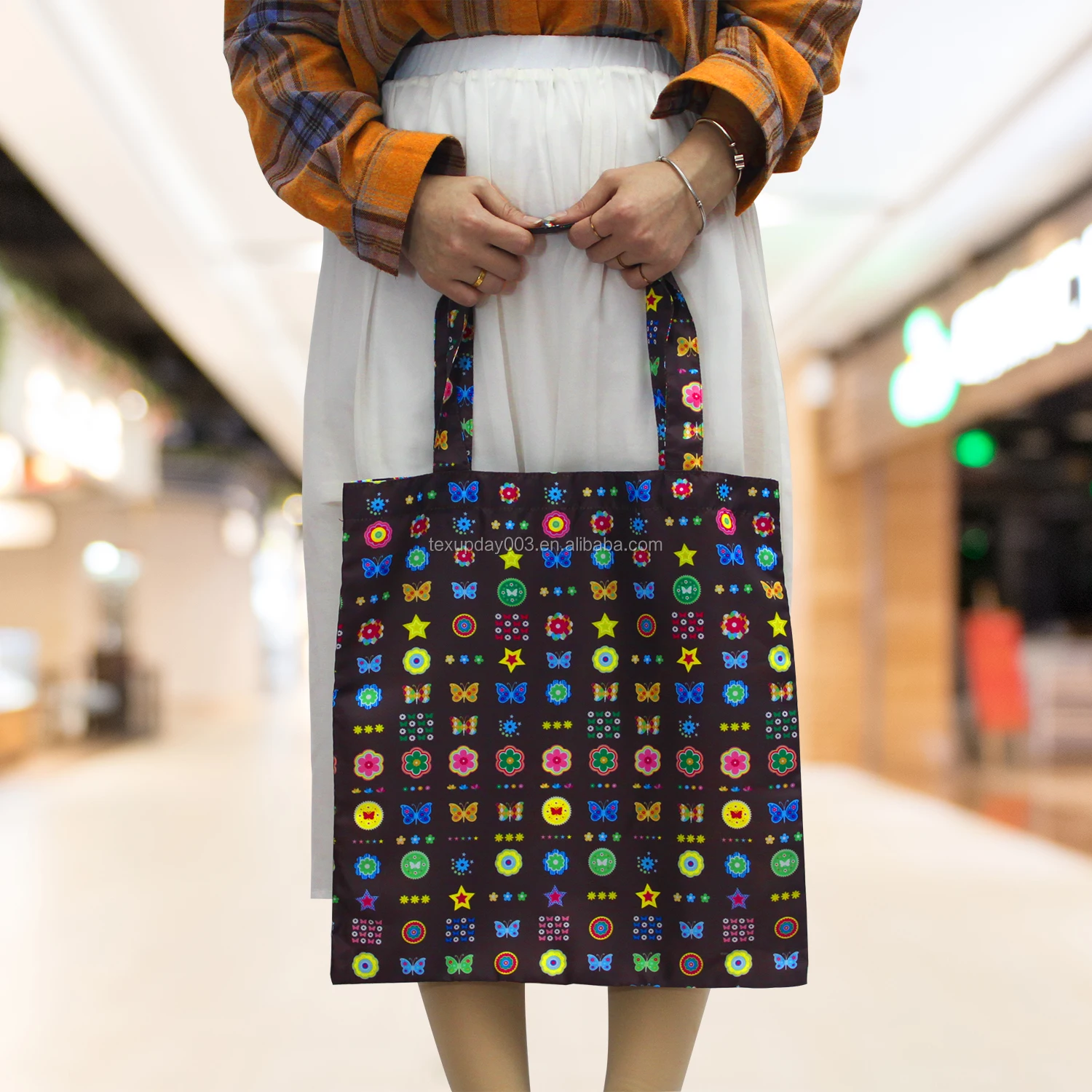 printed foldable shopping bags