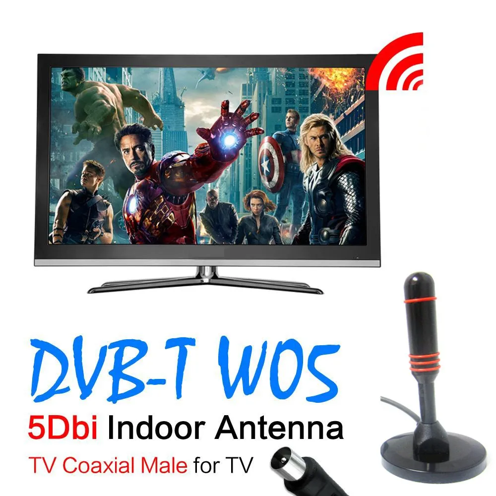 
Yetnorson Active UHF/VHF 20dBi Mini DVB-T DVB-T2 Anntena for Car 