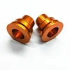 china factory metal cnc turning precision 7075 aluminium alloy nut shaft cnc lathing polishing oxidation color processing