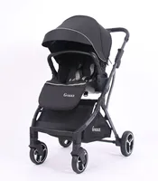 

Foldable compact stroller and easy folding high landscape and with travel system