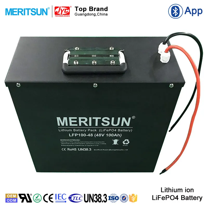 China Solar Rechargeable Deep Cycle Lithium ion Polymer Lipo LiFePO4 12V 48V 100Ah 200Ah Battery Price