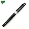 Black Heavy Metal Pen With Laser Logo On Middle Ring