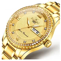 

stainless steel gold luxury waterproof quartz oem brand hands wristwatches custom logo wrist watch men