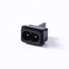 LZ-8-27 IEC 60320 C8 inlet Panel Mount Snap-in vision PCB Mount ac power socket