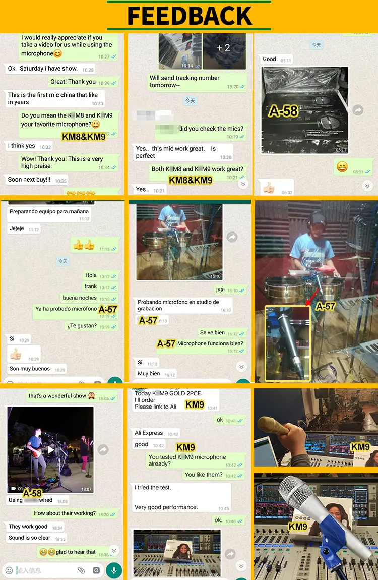 Jazz Snare TOM bass Drum mic kit microphone