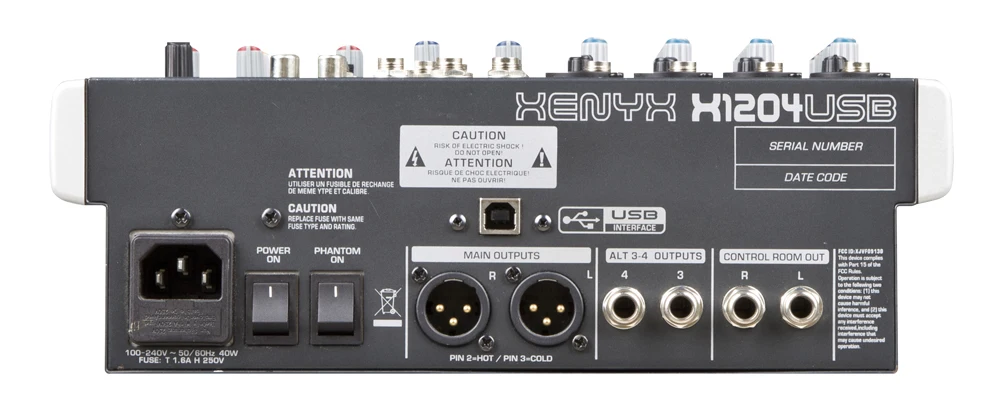 Audio mixing sound mixer XENXY1204 professional mixer console with USB