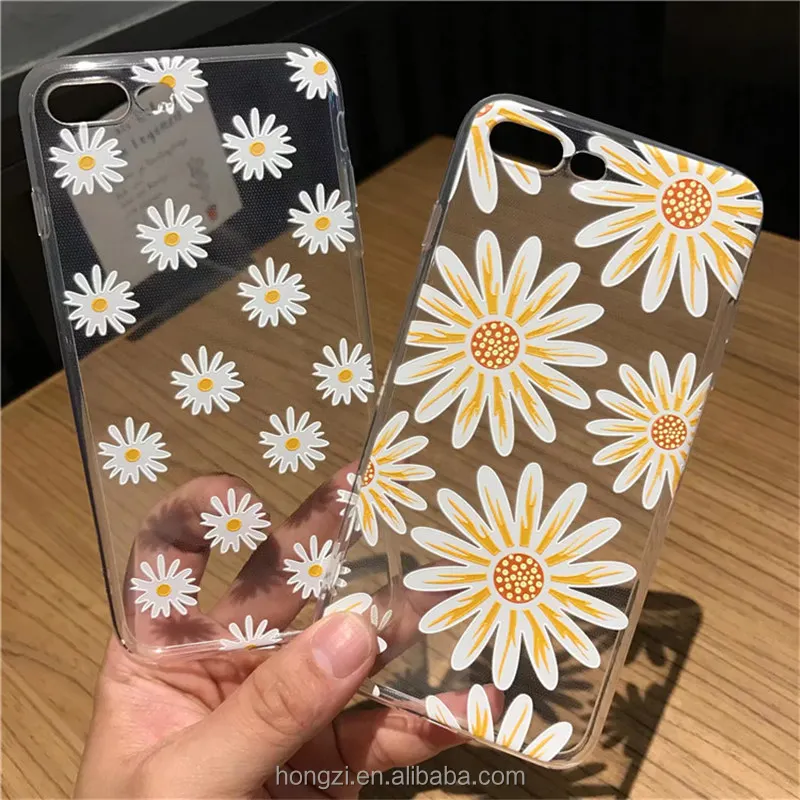 

Common Daisy Flower Sunflower Floral Anti-knock Soft TPU Case Back For iPhone 6 6S Plus 7 7 Plus cover, N/a