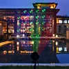 Waterproof outdoor led rg laser light projector party led garden light