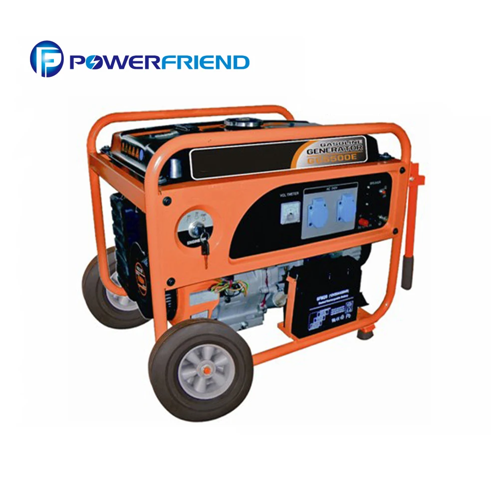 7kw Small Portable Air Cooled Open Type Gasoline Generators