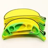 MOQ 100pcs non stick silicone dab container jar banana style silicone container for extract bho oil concentrate silicone wax jar