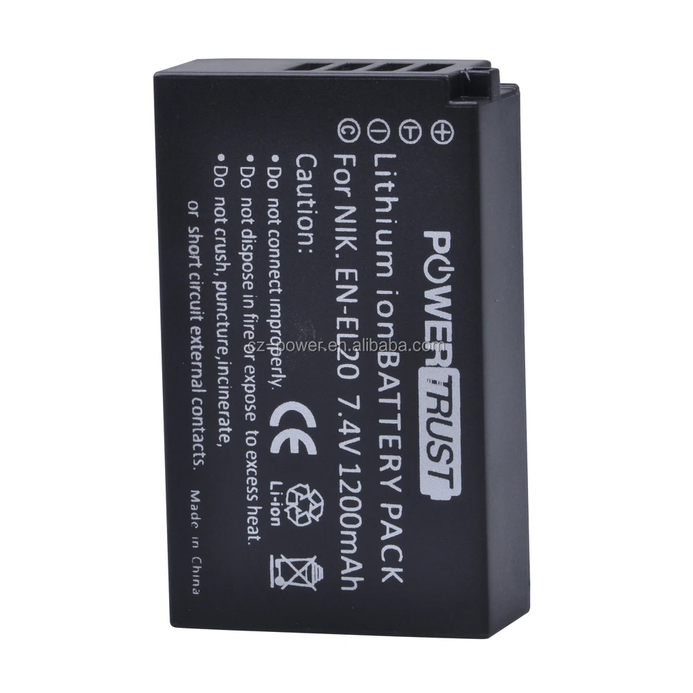 New EN-EL20 Battery Replacement For Nikon 1 AW1, J1/J2/J3, S1, COOLPIX A, DL24-500 Cameras
