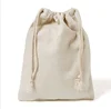 Many colors mix logo calico drawstring small cotton bag