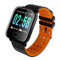 

2019 Newest Smart Bracelet A6 Support Heart Rate Monitor Colorful Passometer Wristband For IOS Android Phone Smart watch